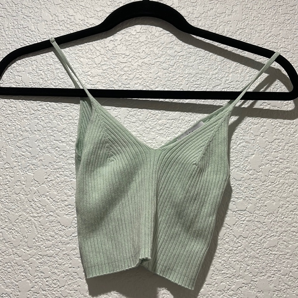 Mint Bershka crop top